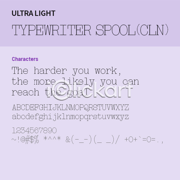 사람없음 OTF 설치폰트 Typodermic(서체) typewriterspoolcln(서체) 낱개폰트 디자인서체 라이트체 알파벳 영문폰트 영어 폰트 활자체