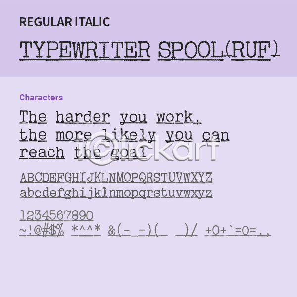사람없음 OTF 설치폰트 Typodermic(서체) typewriterspoolruf(서체) 낱개폰트 디자인서체 레귤러체 알파벳 영문폰트 영어 이탤릭체 폰트 활자체