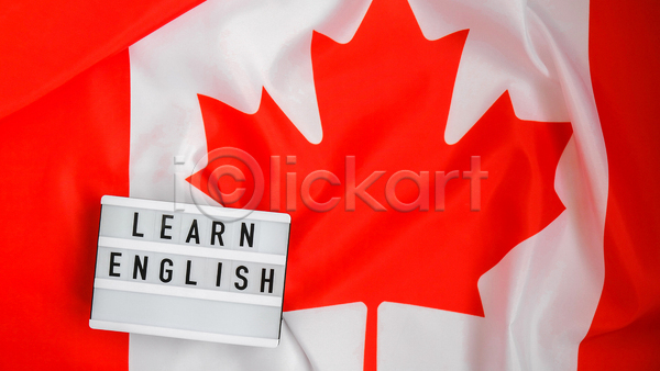 사람없음 JPG 포토 해외이미지 라이트박스 빨간색 실내 영어교육 캐나다 캐나다국기