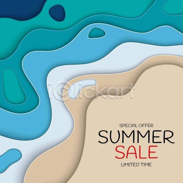 사람없음 EPS 일러스트 해외이미지 곡선 물결 물결무늬 배너 세일 여름(계절) 여름맞이 웨이브 이벤트 해변