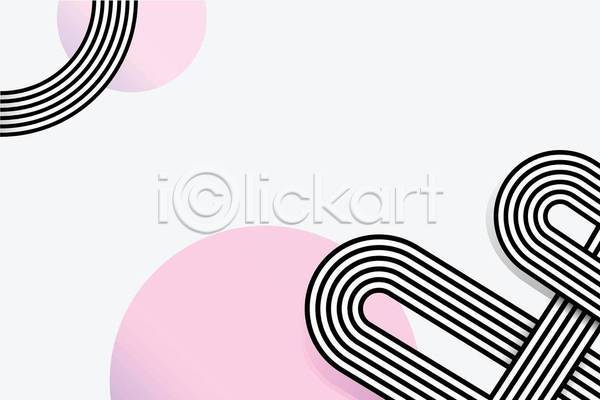 사람없음 EPS 일러스트 해외이미지 곡선 기하학 백그라운드 복고 분홍색 원형 추상 흰색