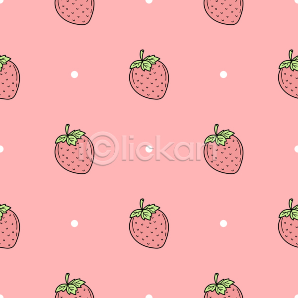 사람없음 JPG 포토 해외이미지 딸기 백그라운드 분홍색 패턴