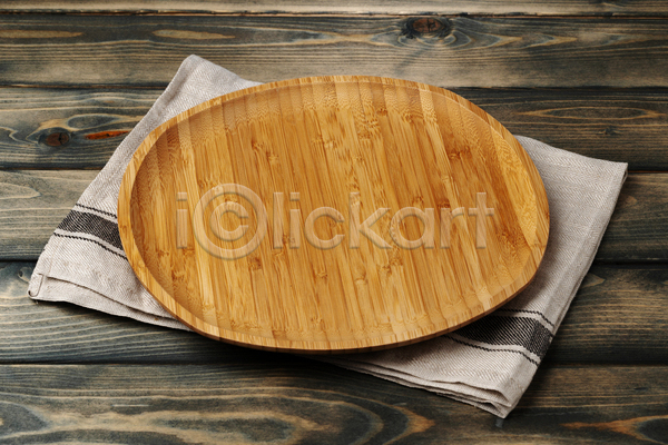사람없음 JPG 포토 해외이미지 나무배경 나무쟁반 냅킨 목재 식탁보 오브젝트