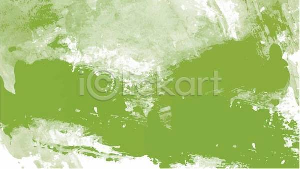 사람없음 EPS 일러스트 해외이미지 백그라운드 번짐 수채화(물감) 초록색