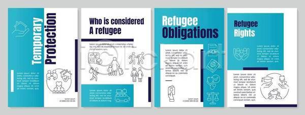 도움 사람모양 사람없음 EPS 일러스트 해외이미지 난민 디자인 레이아웃 보고서 비즈니스 세트 손모양 의무 제안서 팜플렛 하늘색