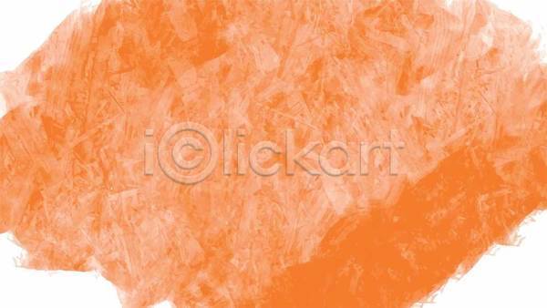 사람없음 EPS 일러스트 해외이미지 백그라운드 번짐 수채화(물감) 주황색