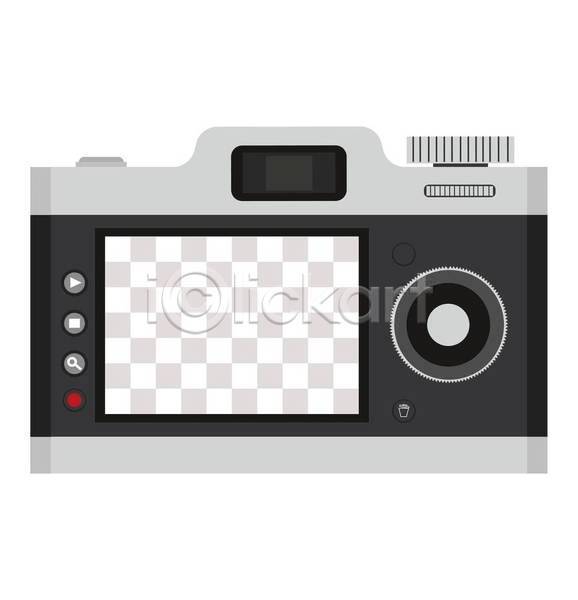 사람없음 EPS 일러스트 해외이미지 디지털카메라 복고 카메라 카피스페이스 프레임