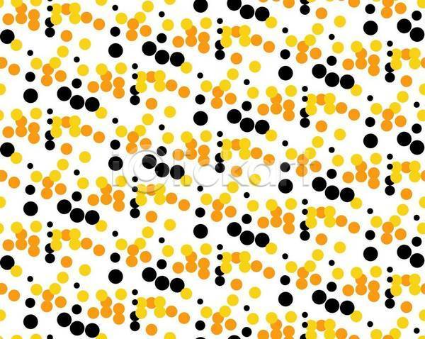 사람없음 EPS 일러스트 해외이미지 검은색 노란색 백그라운드 원형 점 추상 패턴