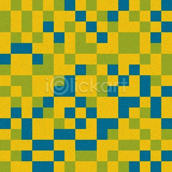 빈티지 사람없음 EPS 일러스트 해외이미지 노란색 사각형 심플 패턴 패턴백그라운드