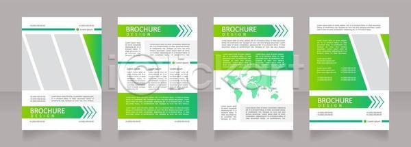 사람없음 EPS 일러스트 해외이미지 그라데이션 대각선 대륙 디자인 세트 초록색 카피스페이스 팜플렛