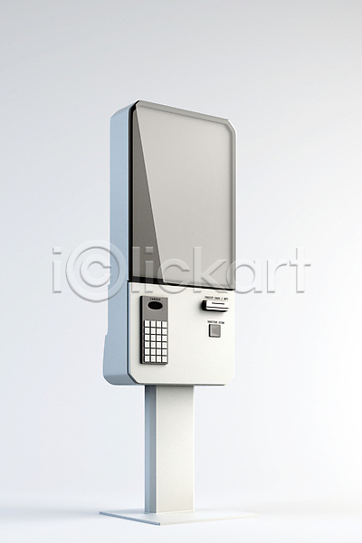 사람없음 3D PSD 디지털합성 편집이미지 무인기계 무인매장 버튼 스크린 키오스크 편집 편집소스 흰색