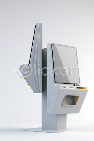 사람없음 3D PSD 디지털합성 편집이미지 무인기계 무인매장 스크린 키오스크 편집 편집소스 흰색