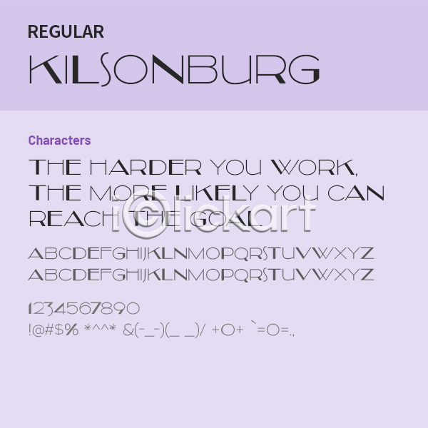 사람없음 OTF 설치폰트 Typodermic(서체) kilsonburg(서체) 낱개폰트 디자인서체 레귤러체 알파벳 영문폰트 영어 폰트