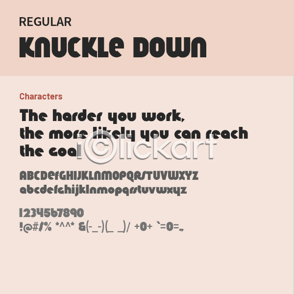 사람없음 OTF 설치폰트 Typodermic(서체) knuckledown(서체) 낱개폰트 디자인서체 레귤러체 알파벳 영문폰트 영어 폰트
