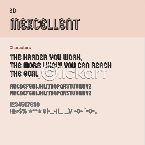 사람없음 OTF 설치폰트 Typodermic(서체) mexcellent(서체) 낱개폰트 디자인서체 알파벳 영문폰트 영어 폰트