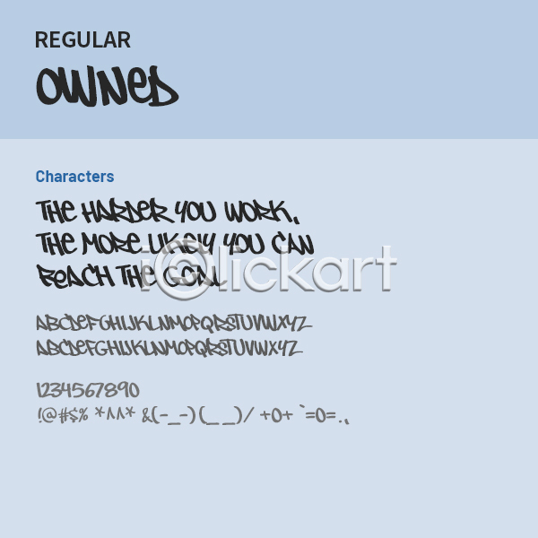 사람없음 OTF 설치폰트 Typodermic(서체) owned(서체) 낱개폰트 디자인서체 레귤러체 알파벳 영문폰트 영어 폰트 필기체