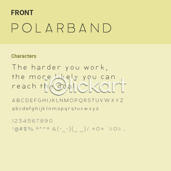 사람없음 OTF 설치폰트 Typodermic(서체) polarband(서체) 낱개폰트 디자인서체 산세리프체 알파벳 영문폰트 영어 폰트