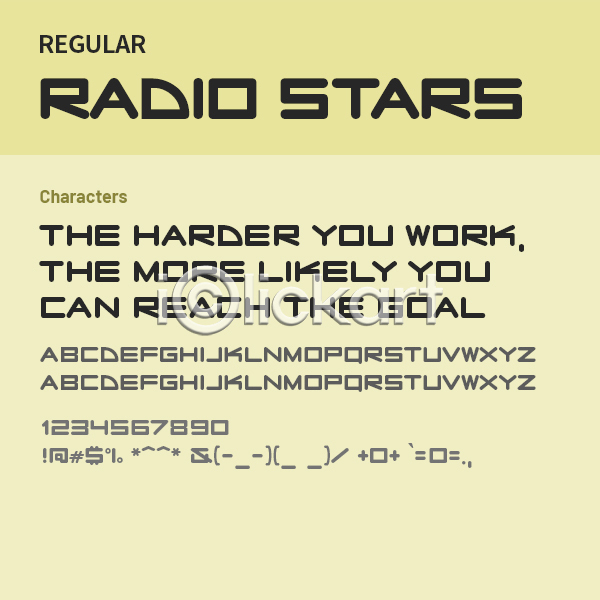 사람없음 OTF 설치폰트 Typodermic(서체) radiostars(서체) 낱개폰트 디자인서체 레귤러체 알파벳 영문폰트 영어 폰트