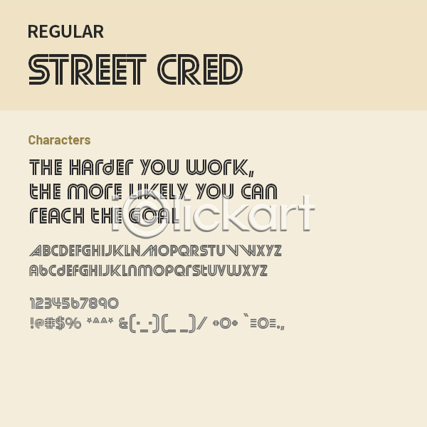 사람없음 OTF 설치폰트 Typodermic(서체) streetcred(서체) 낱개폰트 디자인서체 레귤러체 알파벳 영문폰트 영어 폰트