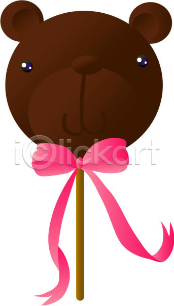 사람없음 EPS 아이콘 곰 기념일 동물모양 디저트 리본 막대기 막대사탕 사탕 선물 음식 이벤트 장식 초코렛맛 초콜릿 캐릭터 한개 화이트데이