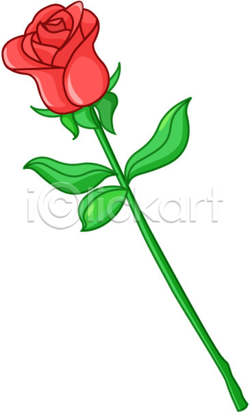 사람없음 EPS 아이콘 꽃 빨간색 식물 여름꽃 자연 장미 컬러 한송이