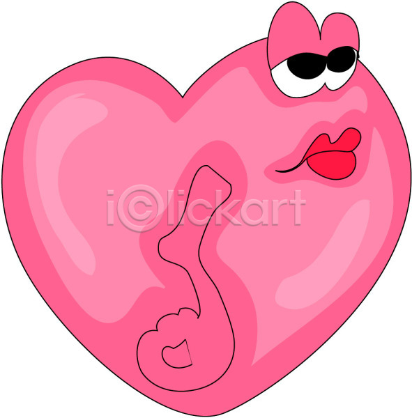 사랑 상상 사람없음 EPS 아이콘 감정 발렌타인데이 분홍색 캐릭터 컬러 하트 화이트데이