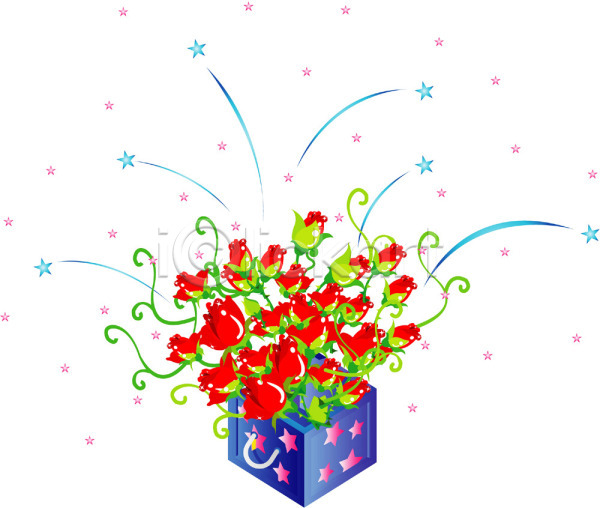사람없음 EPS 일러스트 꽃 꽃상자 리본 상자 선물 식물 오브젝트 이벤트 이벤트용품 장미 클립아트 파티 포장