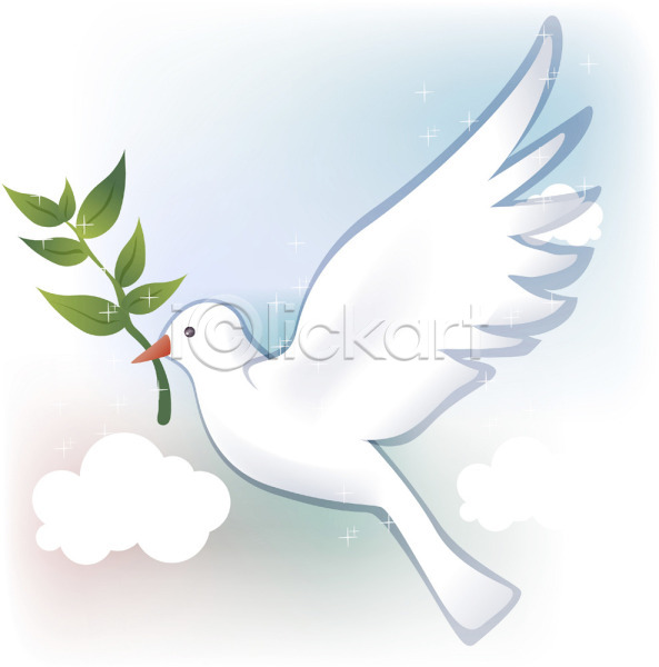 평화 사람없음 EPS 일러스트 기독교 나뭇잎 동물 비둘기 조류 종교 척추동물 클립아트 하늘