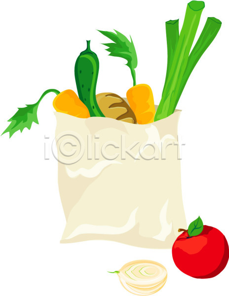 사람없음 EPS 아이콘 과일 농작물 당근 빵 사과(과일) 샐러리 쇼핑백 식물 식재료 양파 오이 음식 장바구니 장보기 종이봉투 채소