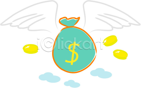 상승 절약 사람없음 EPS 아이콘 경제 구름(자연) 금융 기호 날개(비행) 달러 돈 돈자루 동전 문자 비행 산업 저축 주머니 화폐기호