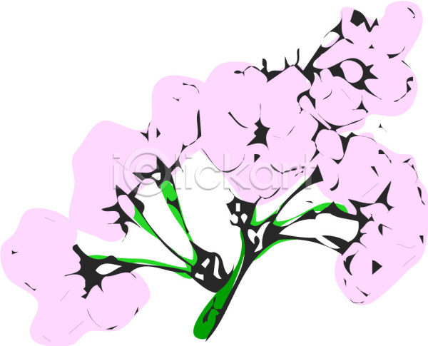 사람없음 EPS 일러스트 꽃 들꽃 분홍색 식물 컬러 클립아트