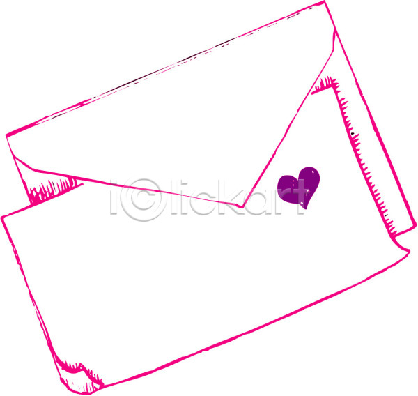사랑 사람없음 EPS 아이콘 감정 두개 러브레터 문구용품 발렌타인데이 분홍색 오브젝트 이벤트 컬러 편지 편지봉투 편지지 하트 화이트데이