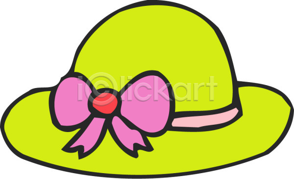 사람없음 EPS 아이콘 리본 모자(잡화) 여성용 오브젝트 잡화 장식 중절모 클로슈 한개