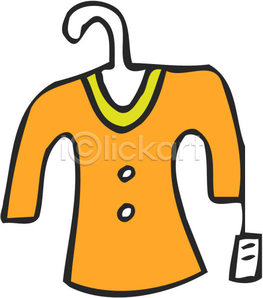 사람없음 EPS 아이콘 가격표 꼬리표 상의 여성복 옷 옷걸이 주황색 컬러 티(의류) 티셔츠 한개