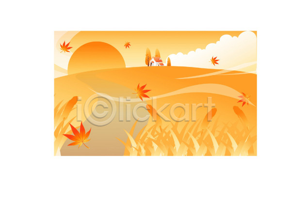 사람없음 EPS 일러스트 가을(계절) 갈대(식물) 겨울 계절 나무 낙엽 노을 사계절 야외 자연 주택 주황색 초원(자연) 추분 컬러 풍경(경치) 하늘