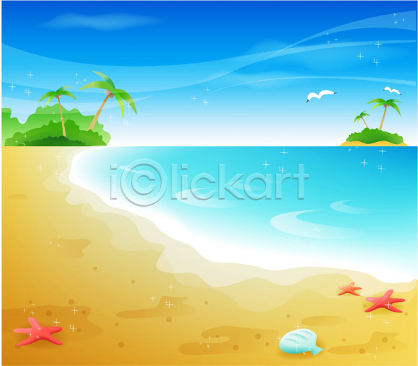 사람없음 EPS 일러스트 계절 바다 백그라운드 사계절 섬 야외 여름(계절) 자연 주간 풍경(경치) 하늘 해변