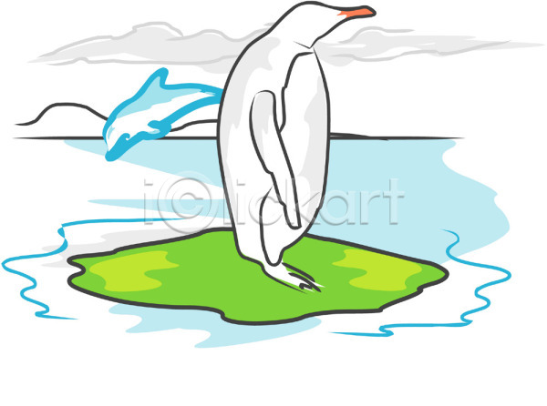 추위 사람없음 EPS 일러스트 고래 극지방 남극 돌고래 동물 두마리 바다 야생동물 야외 외국문화 자연 점프 조류 척추동물 클립아트 펭귄 포유류 황제펭귄