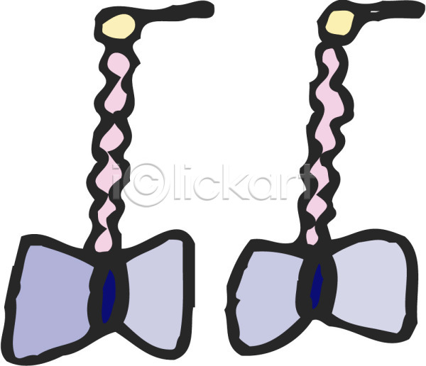 사람없음 EPS 아이콘 귀걸이 두개 리본 보라색 보석 세트 오브젝트 잡화 장신구 커플 컬러 한쌍