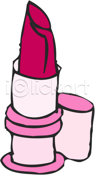 사람없음 EPS 아이콘 뚜껑 립스틱 뷰티 빨간립스틱 빨간색 여성용품 오브젝트 오픈 컬러 한개 화장 화장품