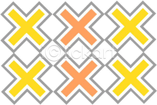 사람없음 EPS 일러스트 X 기호 노란색 디자인 무늬 문양 백그라운드 주황색 초록색 컬러 클립아트 패턴