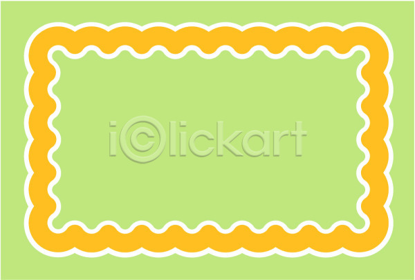 사람없음 EPS 일러스트 노란색 디자인 무늬 문양 물결무늬 백그라운드 사각프레임 사각형 선 연두색 컬러 클립아트 테두리 틀 프레임