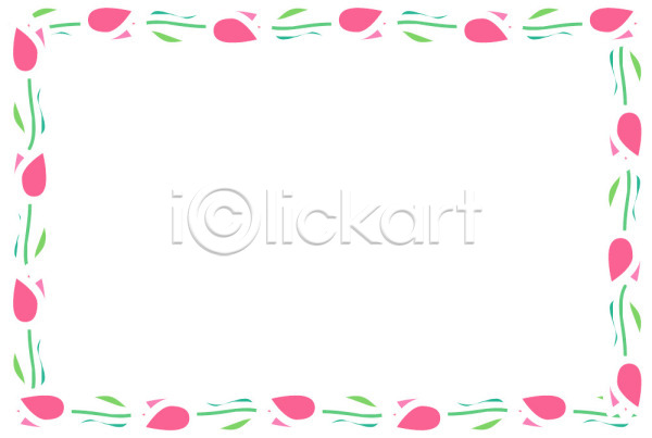 사람없음 EPS 일러스트 꽃무늬 디자인 무늬 문양 백그라운드 분홍색 사각프레임 선 식물문양 전통문양 초록색 컬러 클립아트 테두리 틀 프레임