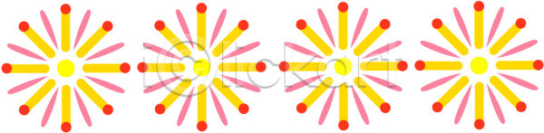 사람없음 EPS 일러스트 꽃무늬 노란색 다홍색 디자인 무늬 문양 백그라운드 식물문양 원형 전통문양 컬러 클립아트 패턴