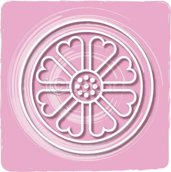 사람없음 EPS 일러스트 꽃무늬 디자인 무늬 문양 백그라운드 분홍색 사각형 와당문양 원형 전통 전통무늬 전통문양 컬러 클립아트 패턴 한국 한국문화 한국전통