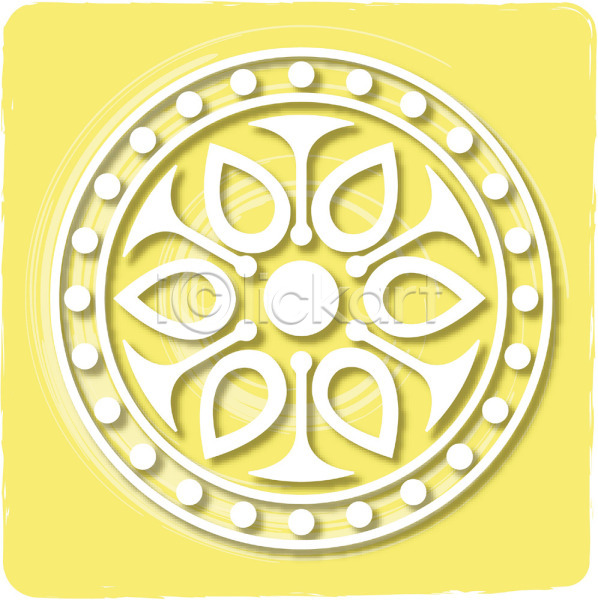 사람없음 EPS 일러스트 꽃무늬 노란색 디자인 무늬 문양 백그라운드 사각형 와당문양 원형 전통 전통무늬 전통문양 컬러 클립아트 패턴 한국 한국문화 한국전통