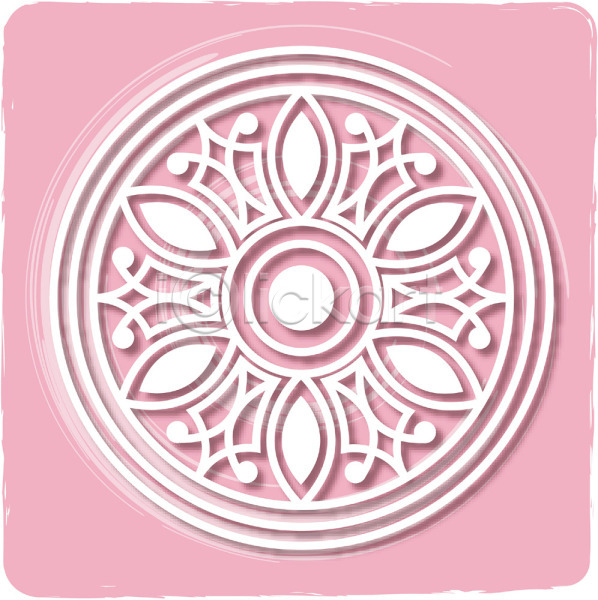 사람없음 EPS 일러스트 꽃무늬 디자인 무늬 문양 백그라운드 분홍색 사각형 와당문양 원형 전통 전통무늬 전통문양 컬러 클립아트 패턴 한국 한국문화 한국전통