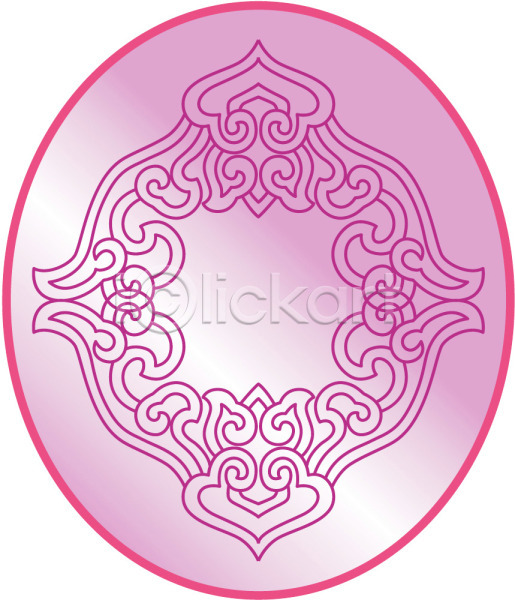 사람없음 EPS 일러스트 덩굴 디자인 무늬 문양 백그라운드 분홍색 식물문양 원형 전통문양 줄기 컬러 클립아트 테두리 패턴 프레임