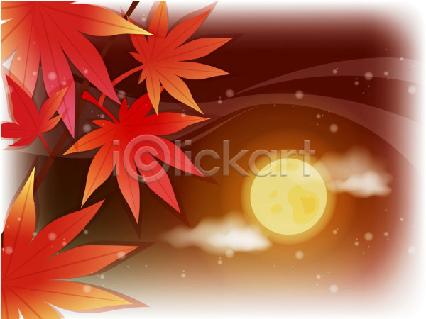 사람없음 EPS 일러스트 가을(계절) 가을배경 계절 나무 낙엽 단풍 단풍나무 달 백그라운드 사계절 식물 야간 야외 자연 풍경(경치) 하늘
