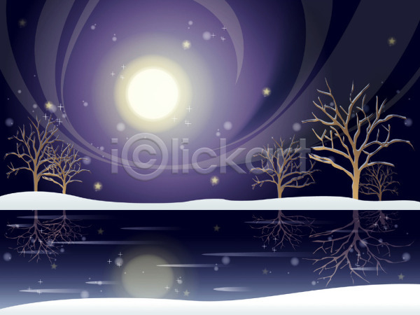 사람없음 EPS 일러스트 강 겨울 겨울배경 계절 나무 눈(날씨) 달 백그라운드 사계절 야간 야외 여러그루 자연 초원(자연) 풍경(경치) 하늘