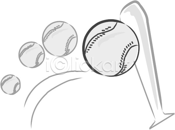 사람없음 EPS 일러스트 공 스포츠용품 야구 야구공 야구방망이 야구용품 오브젝트 치기 클립아트 타격